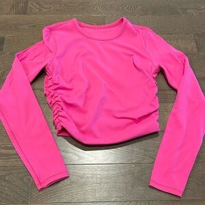 Lulu Lemon Long sleeve rouched crop top